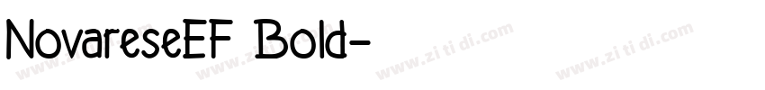 NovareseEF Bold字体转换